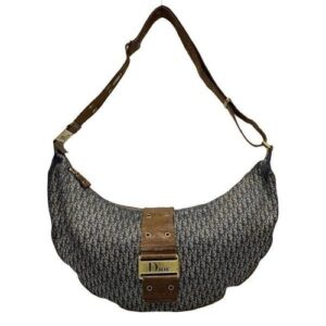 Authentic Christian Dior Shoulder Bag hobo Street Chic trotter logo vintage y2k