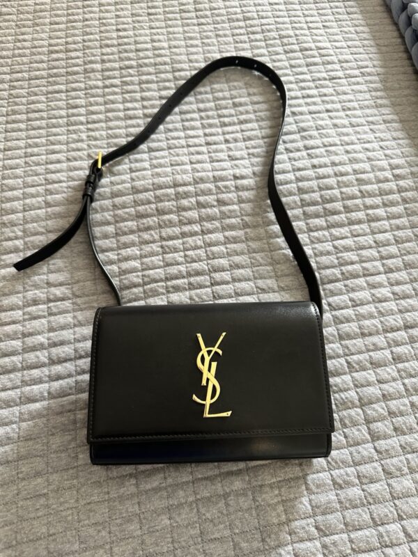 Saint Laurent Kate Belt Bag Black Leather