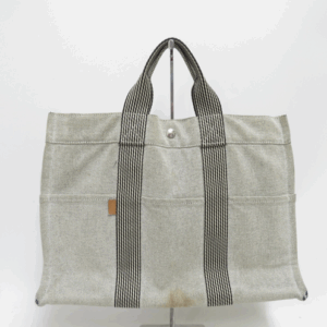 Authentic Hermes Fourre Tout MM Canvas Tote Bag #40314