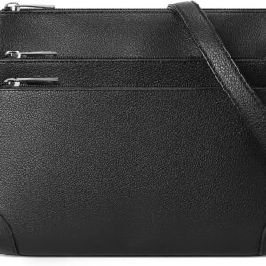 WESTBRONCO Crossbody Bags for Women, Medium Size Shoulder Handbags, Satchel Purse with Multi Zipper Pocket, Black, Sturdy,stylish WESTBRONCO Crossbody Bags for Women, Medium Size Shoulder Handbags, Satchel Purse with Multi Zipper Pocket, Black, Sturdy,stylish