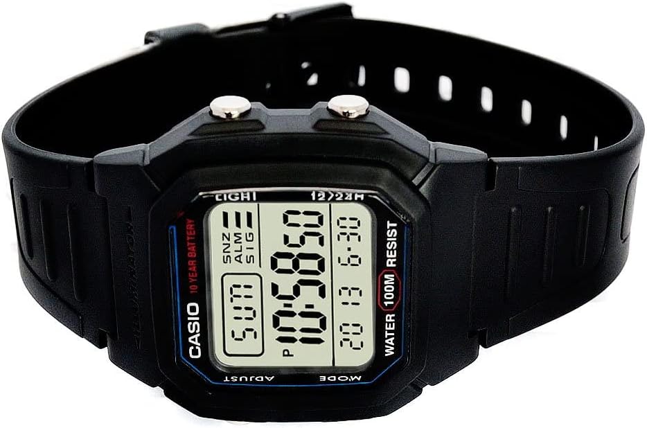 Casio Men’s W800H-1AV Classic Sport Watch with Black Band - Image 3