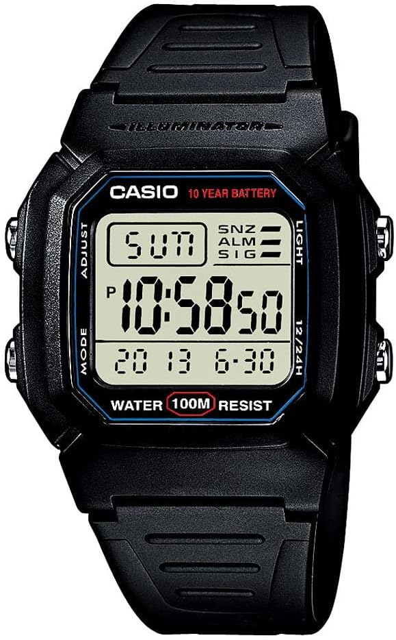 Casio Men’s W800H-1AV Classic Sport Watch with Black Band - Image 2