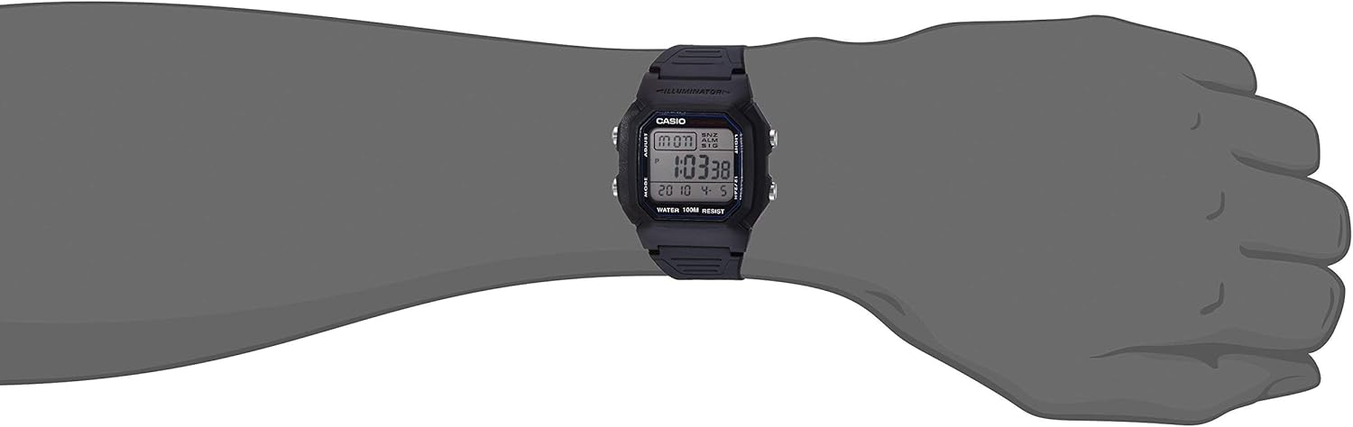 Casio Men’s W800H-1AV Classic Sport Watch with Black Band - Image 6