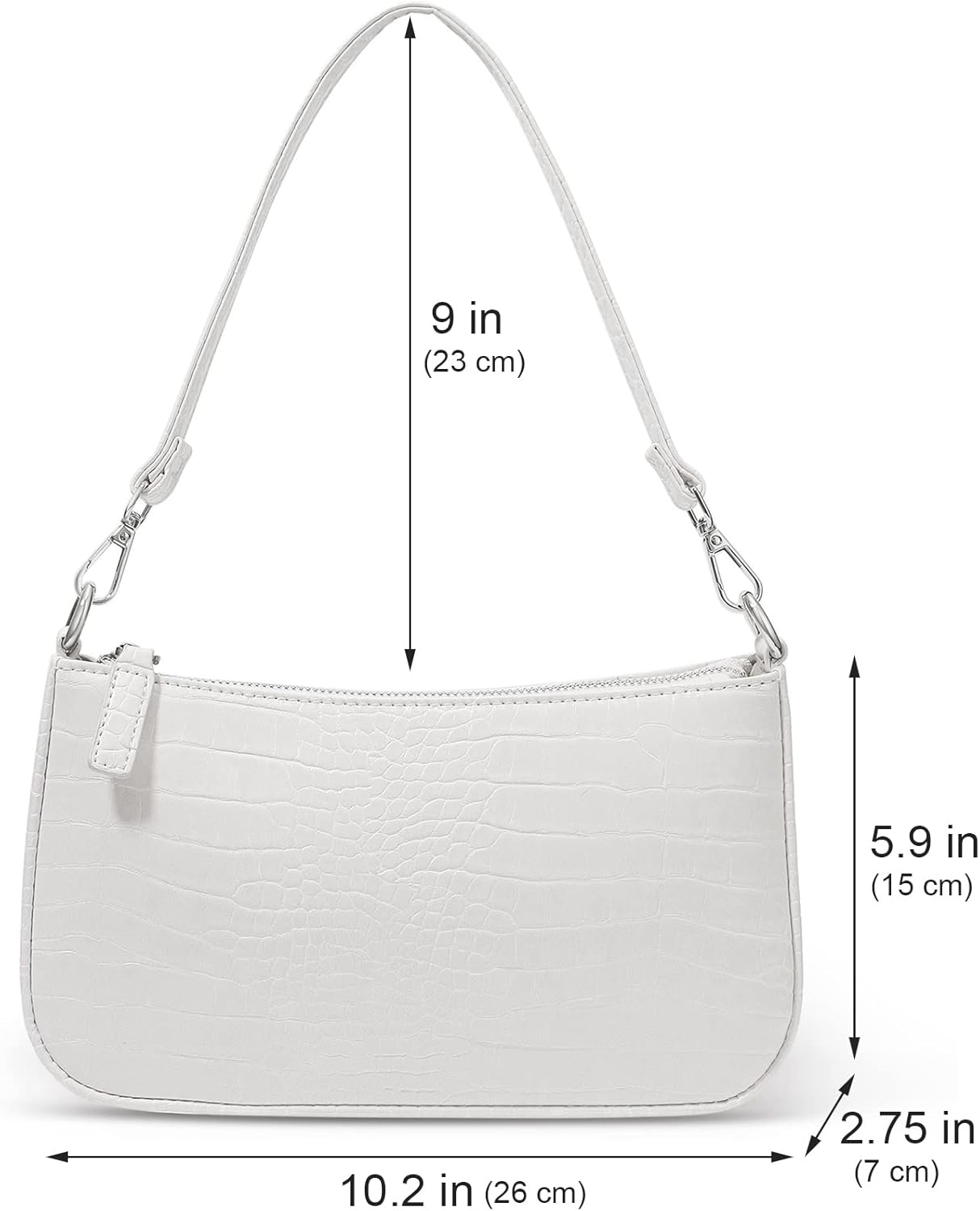 Small Shoulder bag for Women with 2 Removable Straps CrossBody Bags Clutch Purse Handbag - Image 5