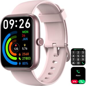Smart Watch for Men Women 1.8″ Fitness Tracker, Bluetooth Call, DIY Dial, Heart Rate Sleep Blood Oxygen Monitor, 100+ Sports Modes, IP68 Waterproof Smartwatch for Android iPhone, Alexa Built-in Smart Watch for Men Women 1.8″ Fitness Tracker, Bluetooth Call, DIY Dial, Heart Rate Sleep Blood Oxygen Monitor, 100+ Sports Modes, IP68 Waterproof Smartwatch for Android iPhone, Alexa Built-in