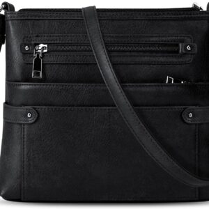 Crossbody Bags for Women, Multi Pocket Purses for Women Crossbody Leather Women Purse Adjustable Strap Shoulder Handbags Crossbody Bags for Women, Multi Pocket Purses for Women Crossbody Leather Women Purse Adjustable Strap Shoulder Handbags