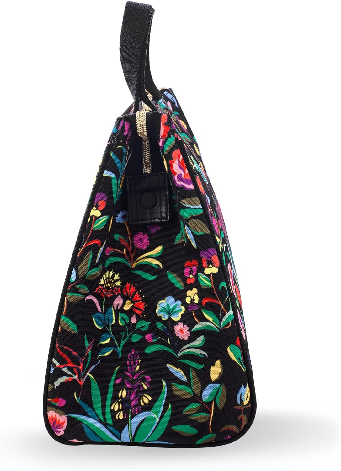 Kate Spade New York Portable Soft Cooler Lunch Bag, Thermal Tote with Silver Insulated Interior Lining and Storage Pocket, Autumn Floral - Image 6