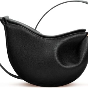 VOSTEVAS Crescent Bag for Women Leather Dumpling Bag Designer Shoulder Crossbody Bag Casual Handbag for Travel Working VOSTEVAS Crescent Bag for Women Leather Dumpling Bag Designer Shoulder Crossbody Bag Casual Handbag for Travel Working