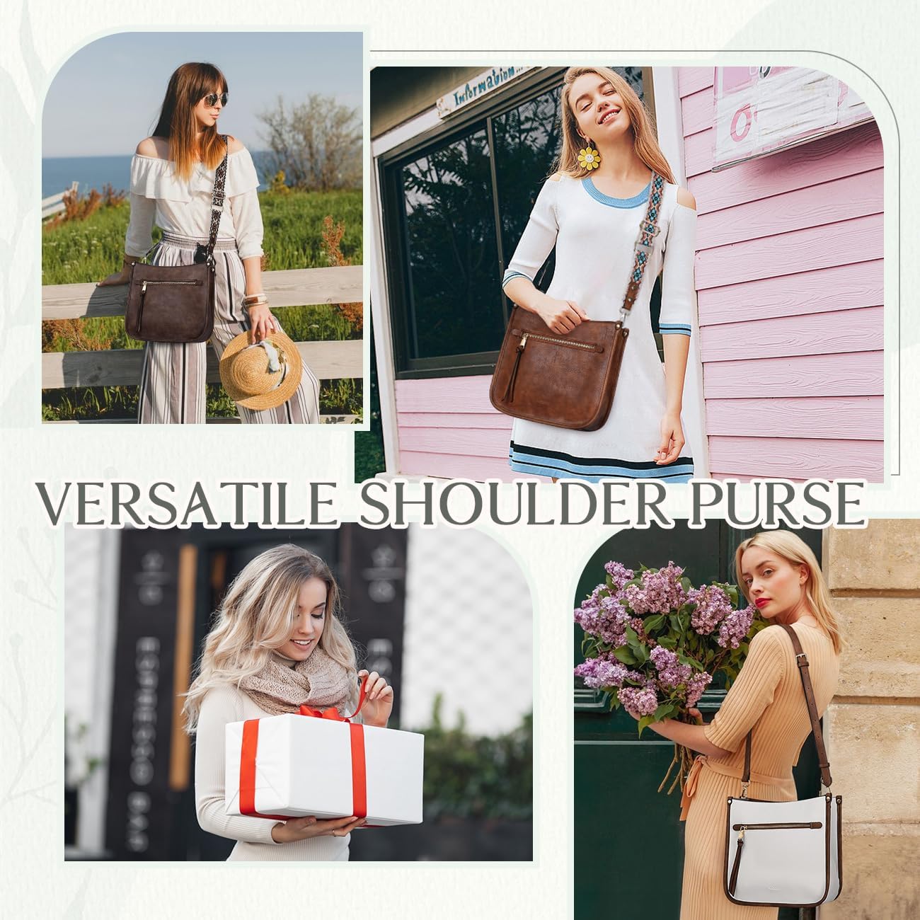 Vaschy Crossbody Bag Purse for Women,Fashion Vegan Leather Hobo Handbag Shoulder Bag Purse with Guitar Strap - Image 7