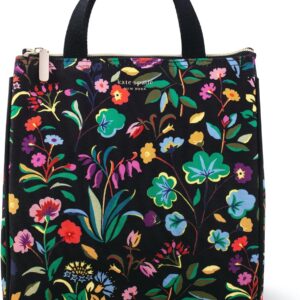 Kate Spade New York Portable Soft Cooler Lunch Bag, Thermal Tote with Silver Insulated Interior Lining and Storage Pocket, Autumn Floral Kate Spade New York Portable Soft Cooler Lunch Bag, Thermal Tote with Silver Insulated Interior Lining and Storage Pocket, Autumn Floral