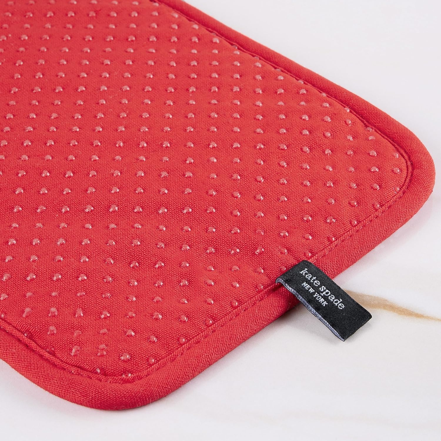 Kate Spade New York Cherry Dot Kitchen Towel, Oven Mitt & Pot Holder 4-Pack Set, 17 x 28, 7 x 13, 7 x 10, White/Red/Blue - Image 9