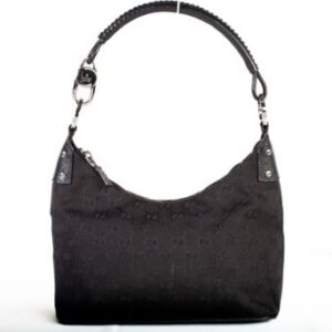 Authentic Gucci Jackie GG Black Canvas Vintage Small Handbag Authentic Gucci Jackie GG Black Canvas Vintage Small Handbag