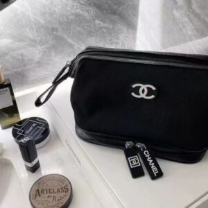 Chanel black makeup travel bag VIP gift NEW