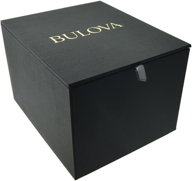 Bulova Men's Classic Stainless Steel Watch with Diamonds and Day Date - Image 5