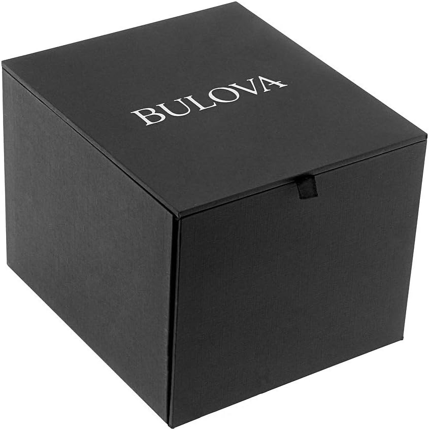 Bulova Men's Classic Stainless Steel Watch with Diamonds and Day Date - Image 7