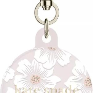Kate Spade New York AirTag Holder with Gold Ring Clip – Protective Case for Apple AirTag – Hollyhock Cream Kate Spade New York AirTag Holder with Gold Ring Clip – Protective Case for Apple AirTag – Hollyhock Cream