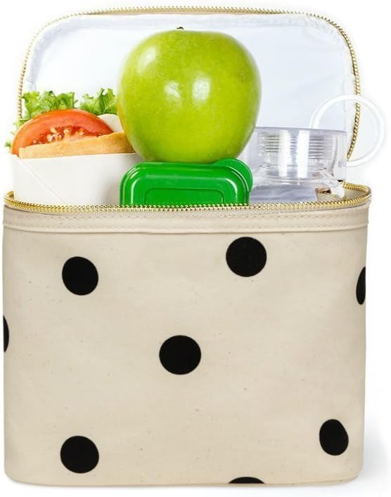 Kate Spade New York Insulated Lunch Tote, Small Lunch Cooler, Cute Lunch Bag for Women, Thermal Bag with Double Zipper Close and Carrying Handle, Large Deco Dot - Image 3