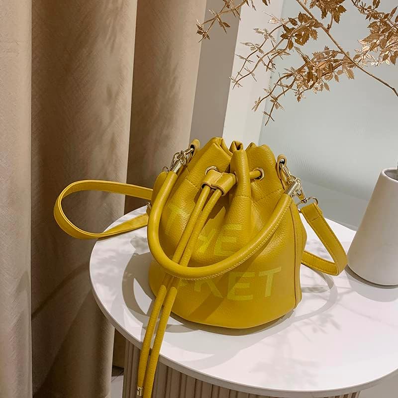Small Bucket Bag for Women, Leather Bucket Bag Purses, Crossbody/Handbag/Hobo Bag(7.9 * 7.9 * 8.3in) - Image 8