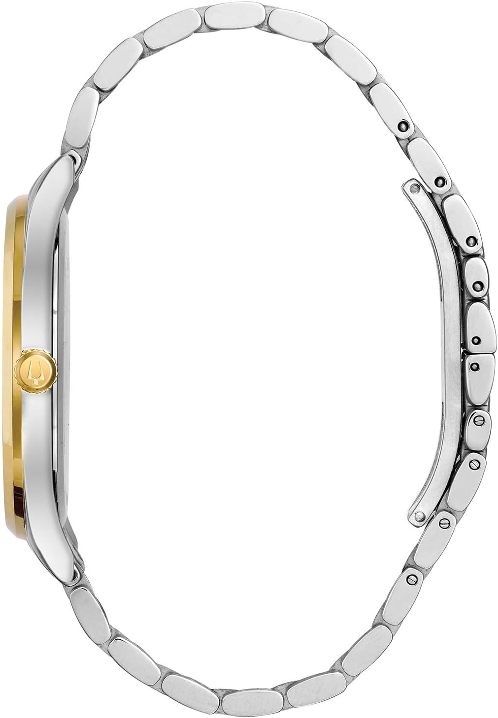 Bulova Men's Classic Stainless Steel Watch with Diamonds and Day Date - Image 2