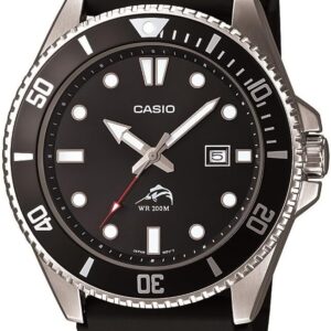 Casio Men’s Black Analog Anti Reverse Bezel Watch Casio Men’s Black Analog Anti Reverse Bezel Watch