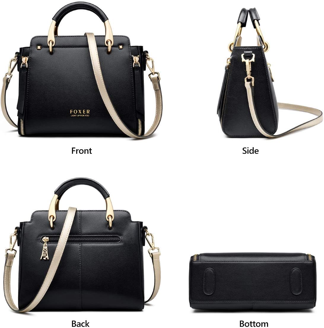 Leather Handbags for Women, Ladies Top-handle Bags with Adjustable Strap - Image 3