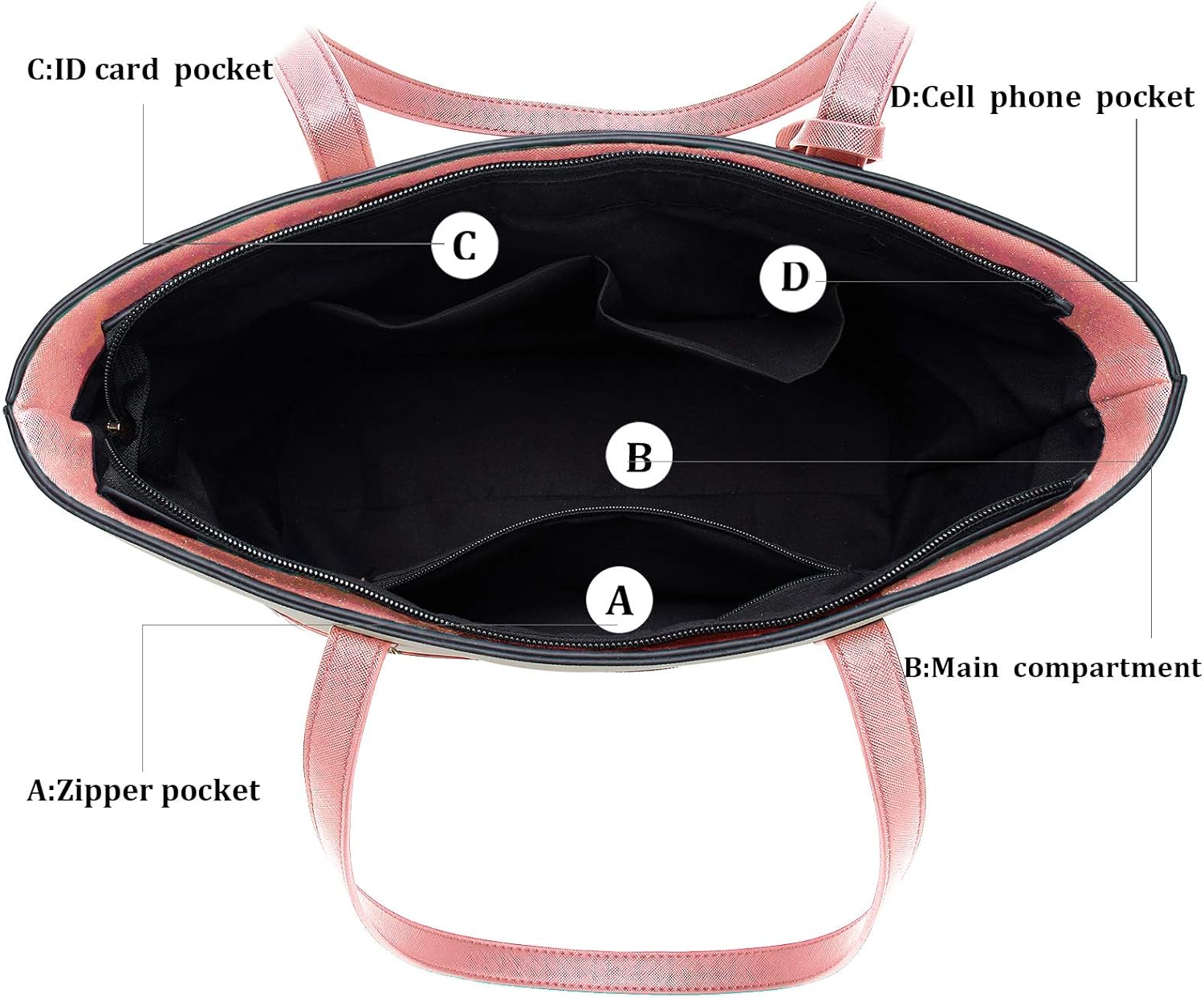 AILLOSA Purses and Handbags for Women Satchel Shoulder Tote Bags - Image 5