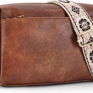 APHISON Small Crossbody Bags for Women, Triple Zip Vegan Leather Crossbody Purse Shoulder Handbags with Adjustable Strap APHISON Small Crossbody Bags for Women, Triple Zip Vegan Leather Crossbody Purse Shoulder Handbags with Adjustable Strap