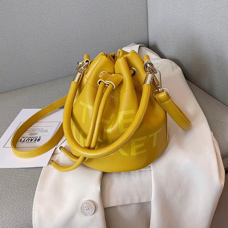 Small Bucket Bag for Women, Leather Bucket Bag Purses, Crossbody/Handbag/Hobo Bag(7.9 * 7.9 * 8.3in) - Image 9