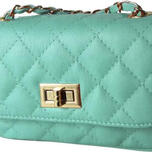 MamaMilano Women/Girls Italian Handmade Genuine Leather Cleo Shoulder Bag/Purse/HandBag/Totebag with Shoulder Strap