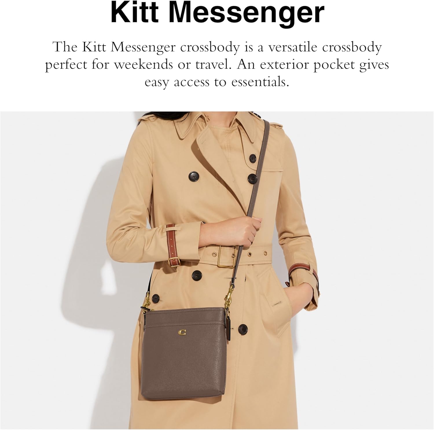 Coach Women's Crossgrain Leather Kitt Messenger Bag Swing Packs - Image 2