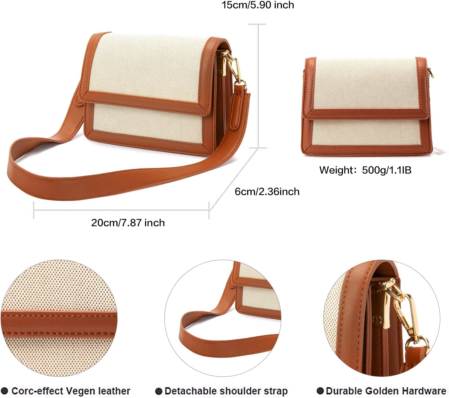 Telena Crossbody Bags for Women Cellphone Purse Wallet Shoulder Bag - Image 5