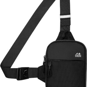 Mini Sling Bag Men Women Small Waterproof Crossbody Bag Casual Phone Chest Bag for Travelling Hiking Running Waist Packs