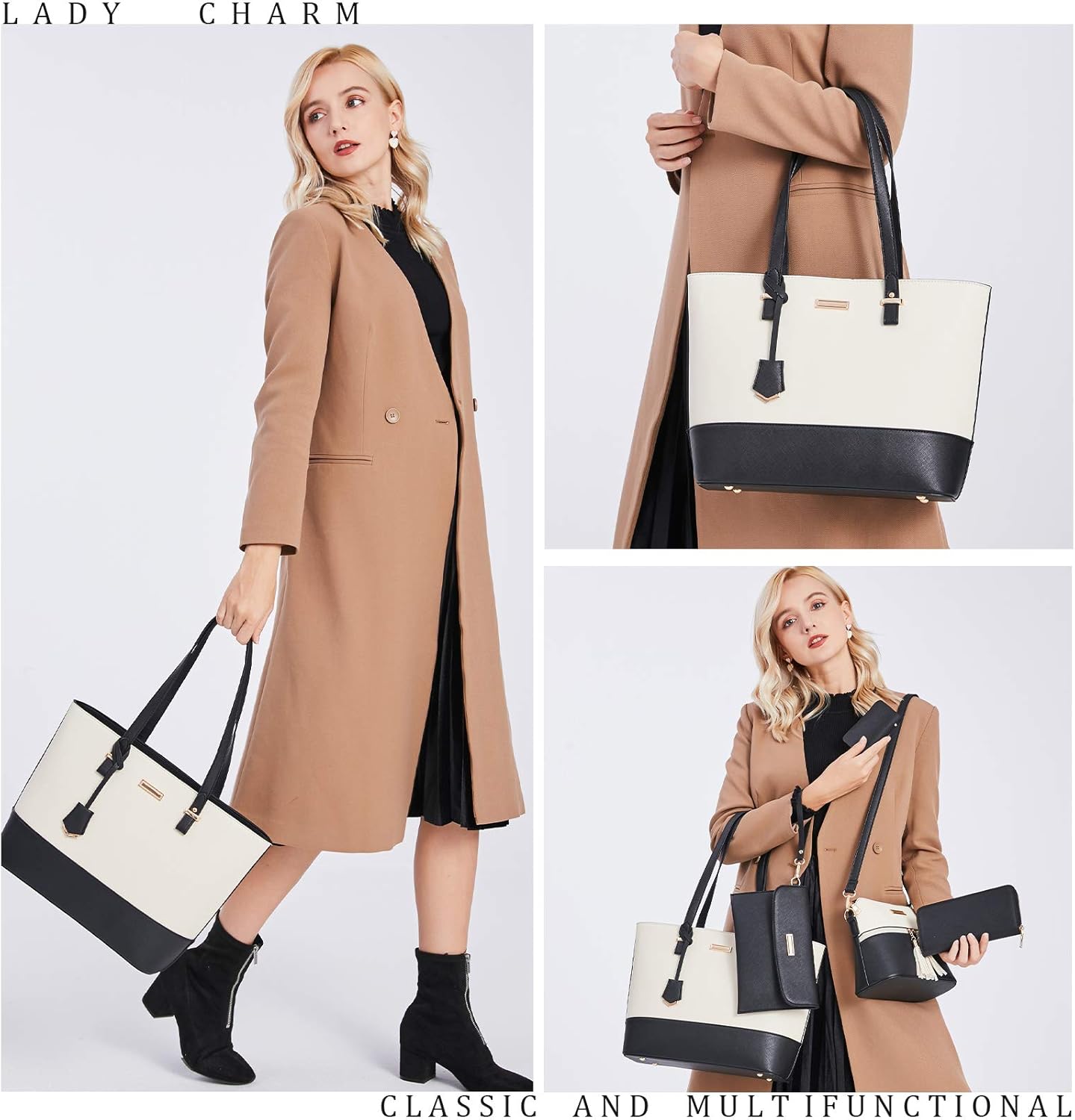 AILLOSA Purses and Handbags for Women Satchel Shoulder Tote Bags - Image 7