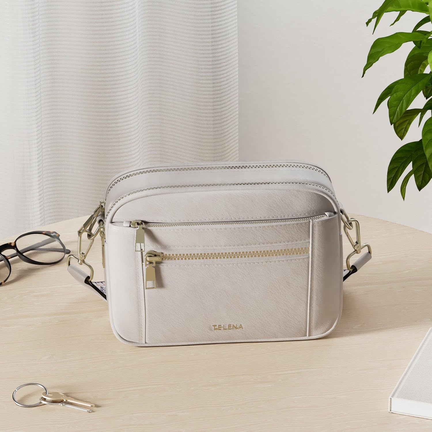 Telena Crossbody Purse for Women Small Crossbody Bags Trendy Vegan Leather Shoulder Handbags with Adjustable Strap - Image 2