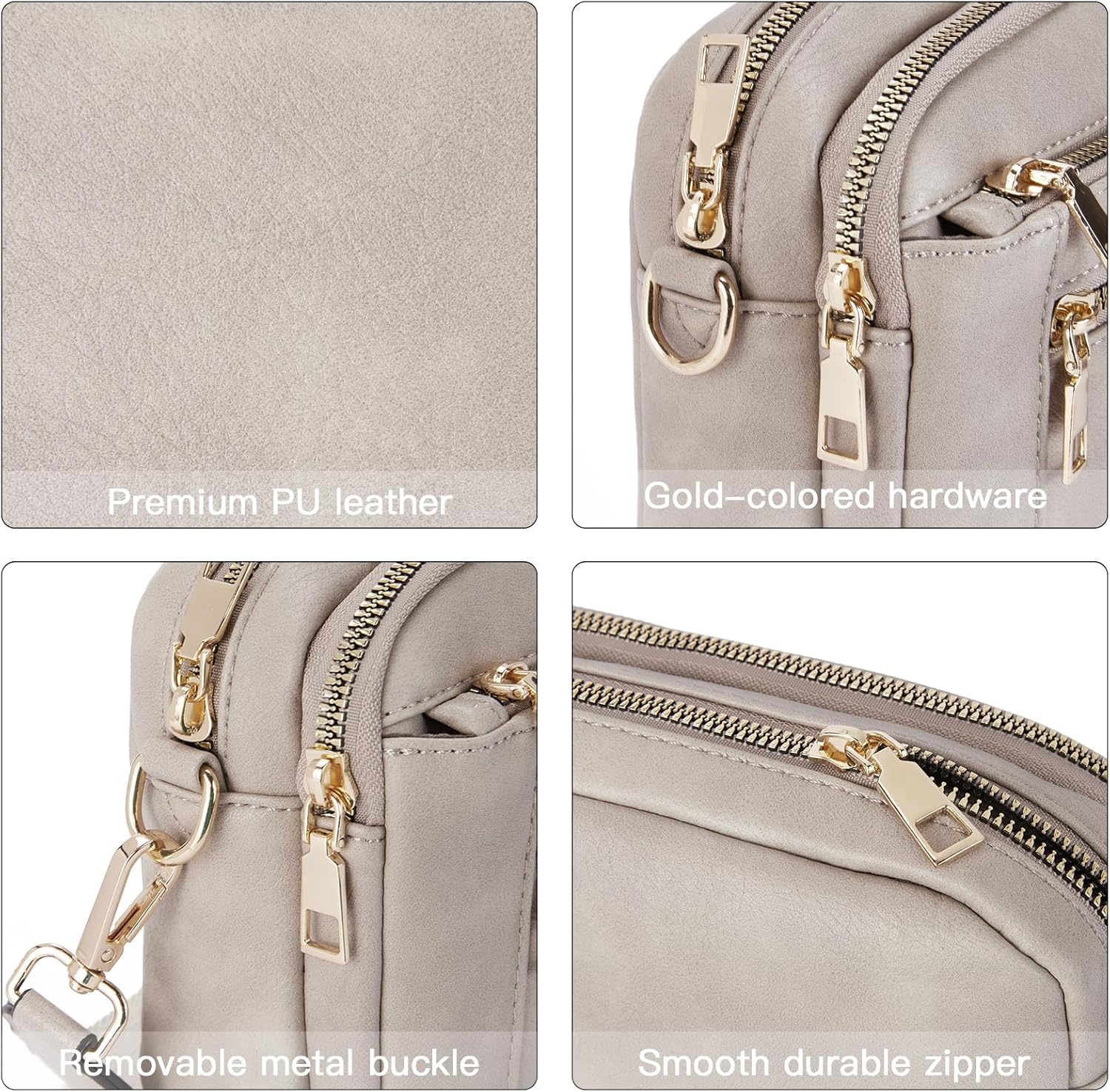 Telena Crossbody Purse for Women Small Crossbody Bags Trendy Vegan Leather Shoulder Handbags with Adjustable Strap - Image 7