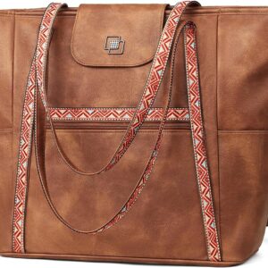 FADEON Large Laptop Tote Bag for Women Designer Leather Laptop Bag Fashion Travel Backpack Purse Shoulder Handbag FADEON Large Laptop Tote Bag for Women Designer Leather Laptop Bag Fashion Travel Backpack Purse Shoulder Handbag