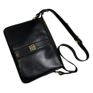 GIVENCHY Shoulder Bag Crossbody Logo Leather Brown Authentic