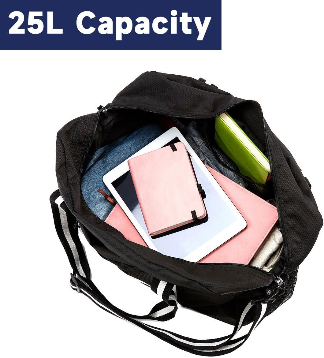 Arxus Travel Lightweight Waterproof Foldable Storage Carry Luggage Duffle Tote Bag - Image 6