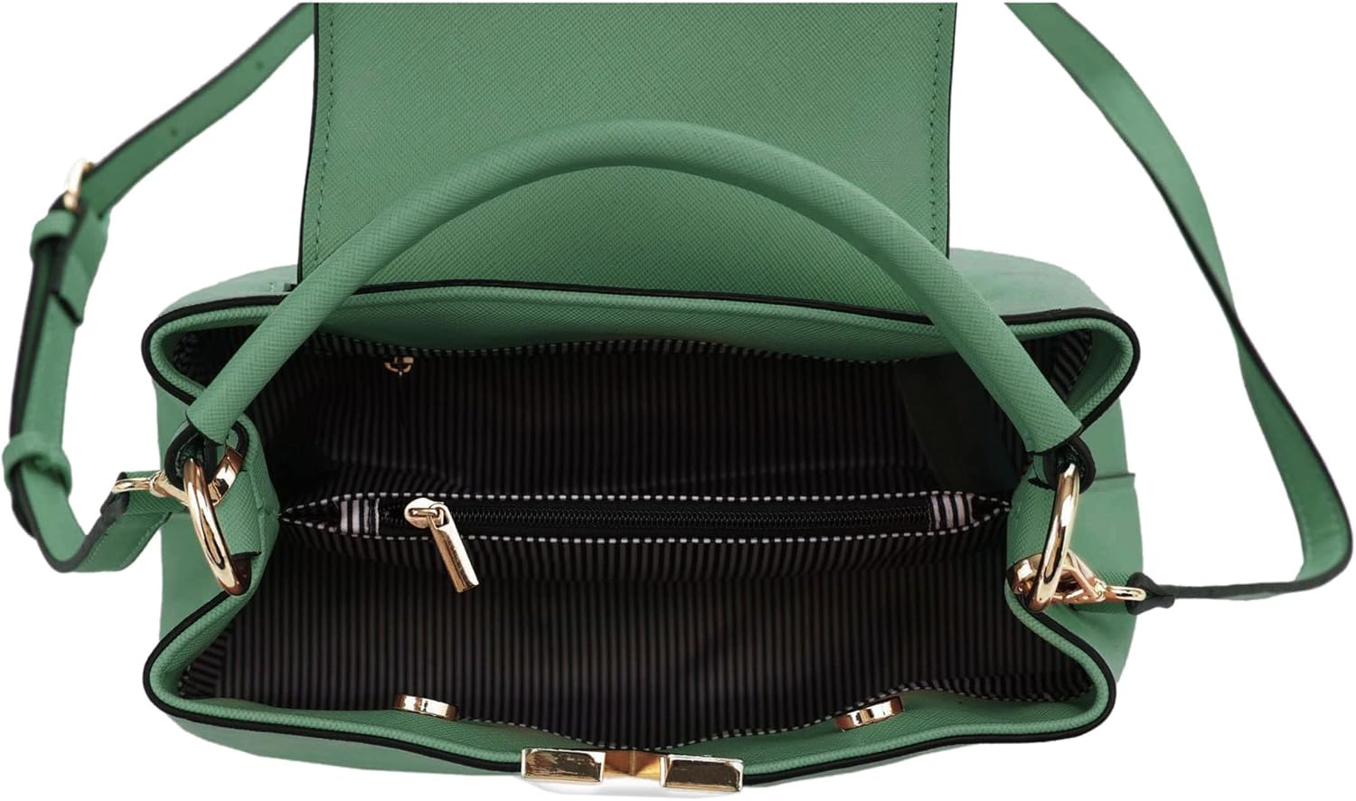 EVVE Women's Small Satchel Bag Classic Top Handle Purses Fashion Crossbody Handbags with Shoulder Strap - Image 5