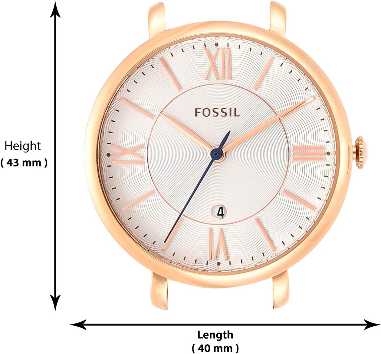 Fossil Women's Jacqueline Quartz Stainless Steel Dress Watch, Jacqueline Leather ES3793 - Image 7