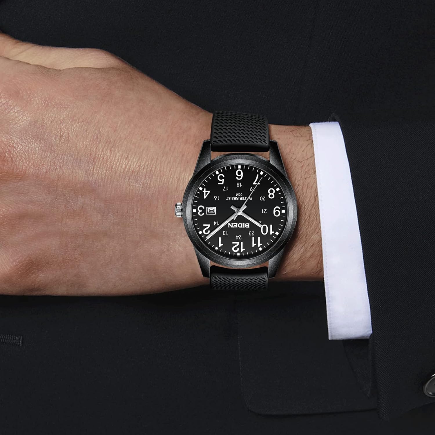 Mens Watches Analog Quartz Sports Unisex Watch 30M Waterproof Watches for Men Women Military Time Glowing Easy to Read Dial with Date Wrist Watches for Men Fashion Casual Designer Watch - Image 7