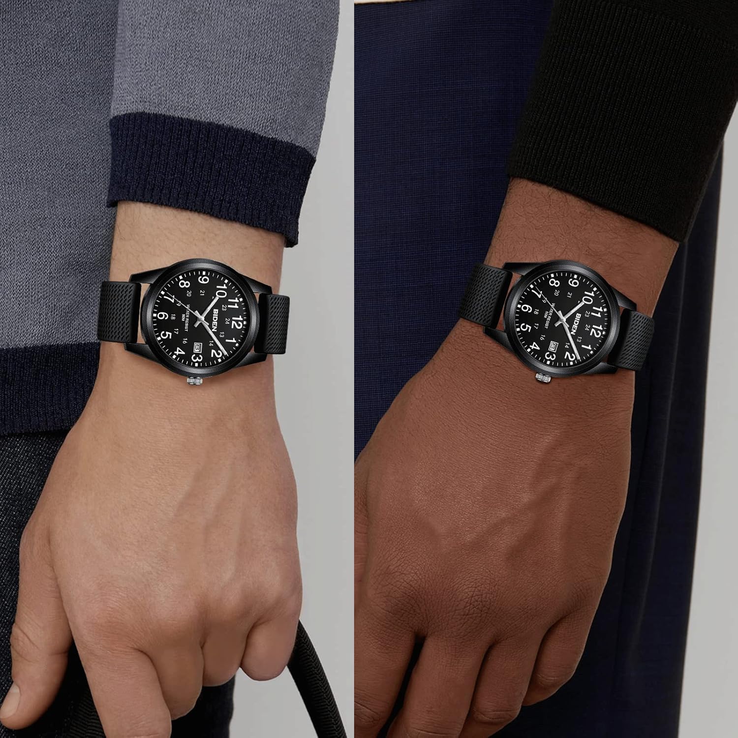 Mens Watches Analog Quartz Sports Unisex Watch 30M Waterproof Watches for Men Women Military Time Glowing Easy to Read Dial with Date Wrist Watches for Men Fashion Casual Designer Watch - Image 6