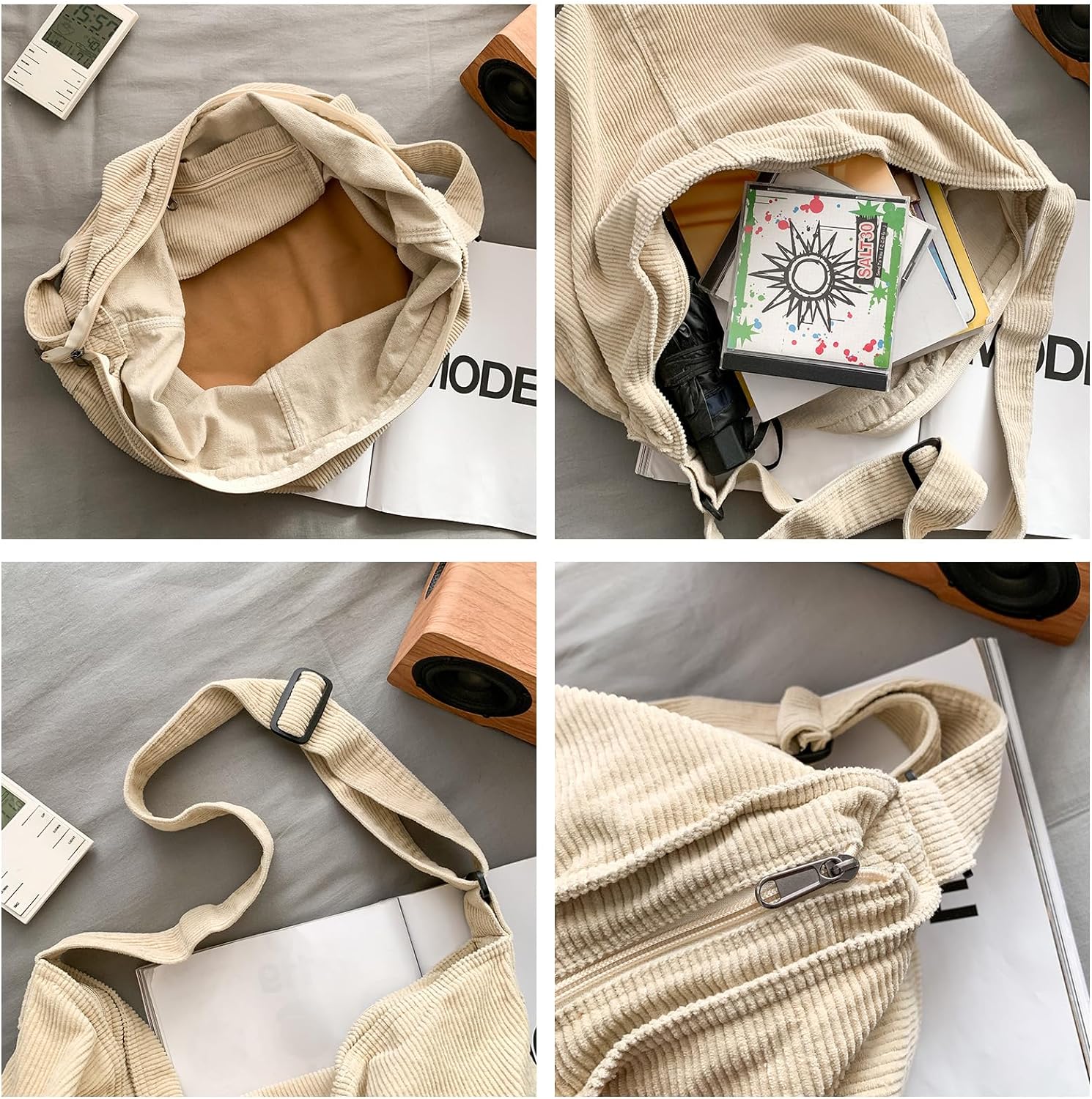 Makukke Women's Shoulder Bag, Large Casual Tote Crossbody Bag, for School, Office, Work, Travel, Outings, Shopping - Image 6