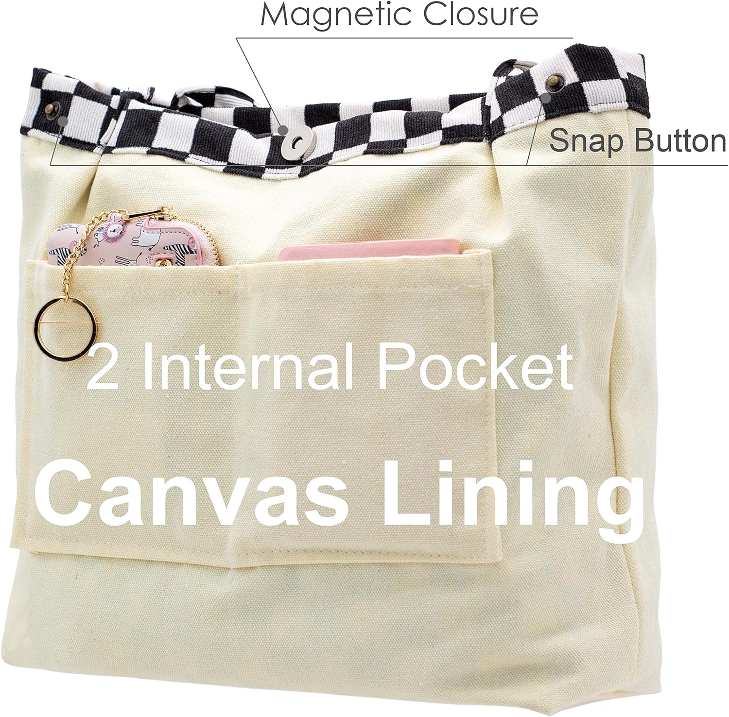 Corduroy Tote Bags for Women - Image 2