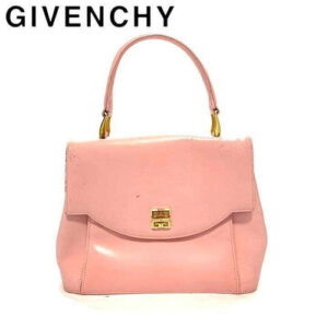 New! Givenchy ‘Baby Antigona’ Metallic Leather Crossbody Bag Pink MSRP 0