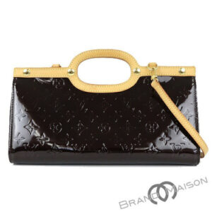 Louis Vuitton Beige Patent Leather Vernis Roxbury Drive Bag