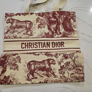 Christian Dior Dioriviera Blue Beige STRAW Tote Bag GWP