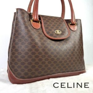 Celine Hand bag Tote bag macadam brown Authentic