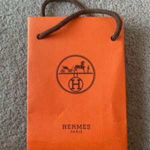 New Authentic Hermes Paper Bag Shopping Bag Gift Bag Bags Empty Packaging 15cm