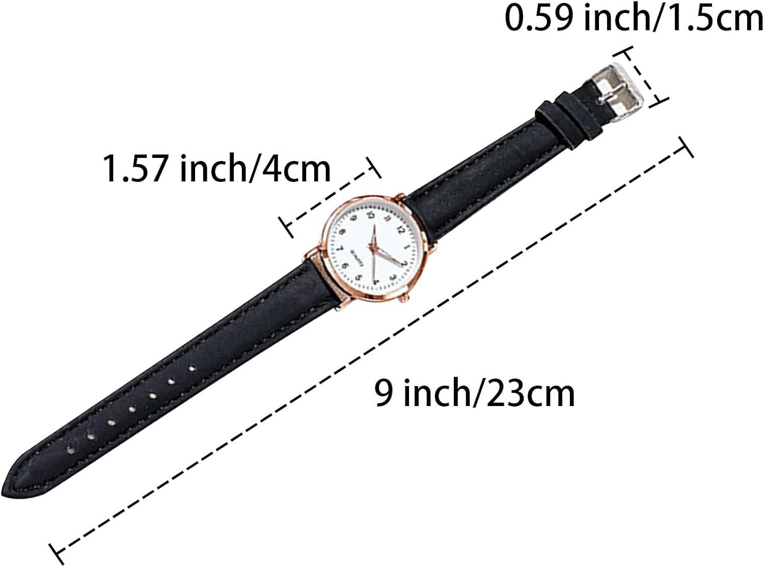 Nayubo Simple Quartz Analog Luminous Watch for Men Women Minimalist Casual Fashion Thin Small Round Wrist Watch with Easy Read Dial PU Leather Strap - Image 2